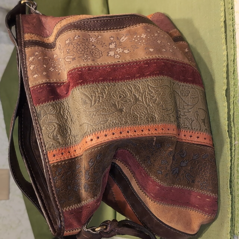 BOHO Inspired Leather Purse - Picture 1 of 9